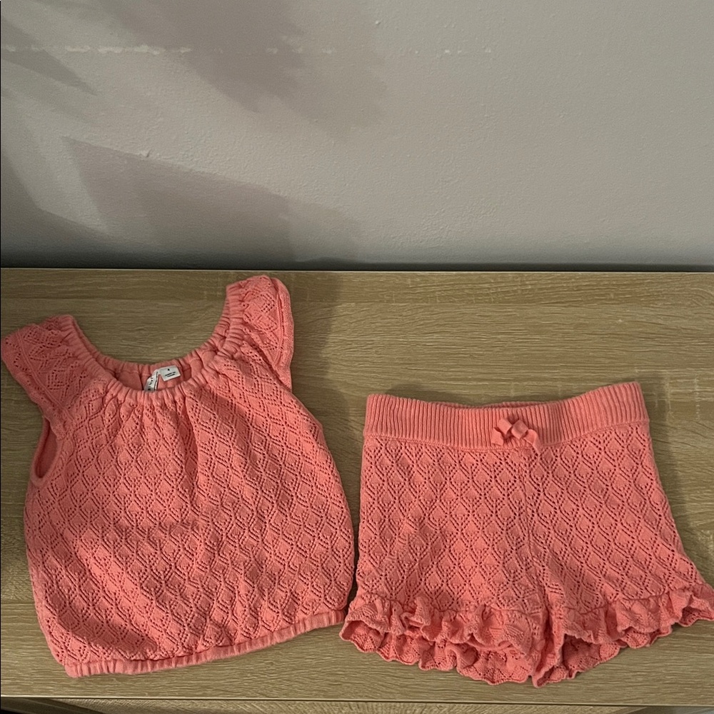Janie and Jack Coral Kids Matching Set